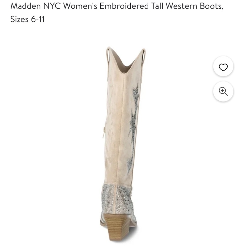 Women's Embroidered Tall Western Boot 8 - Picture 3 of 5